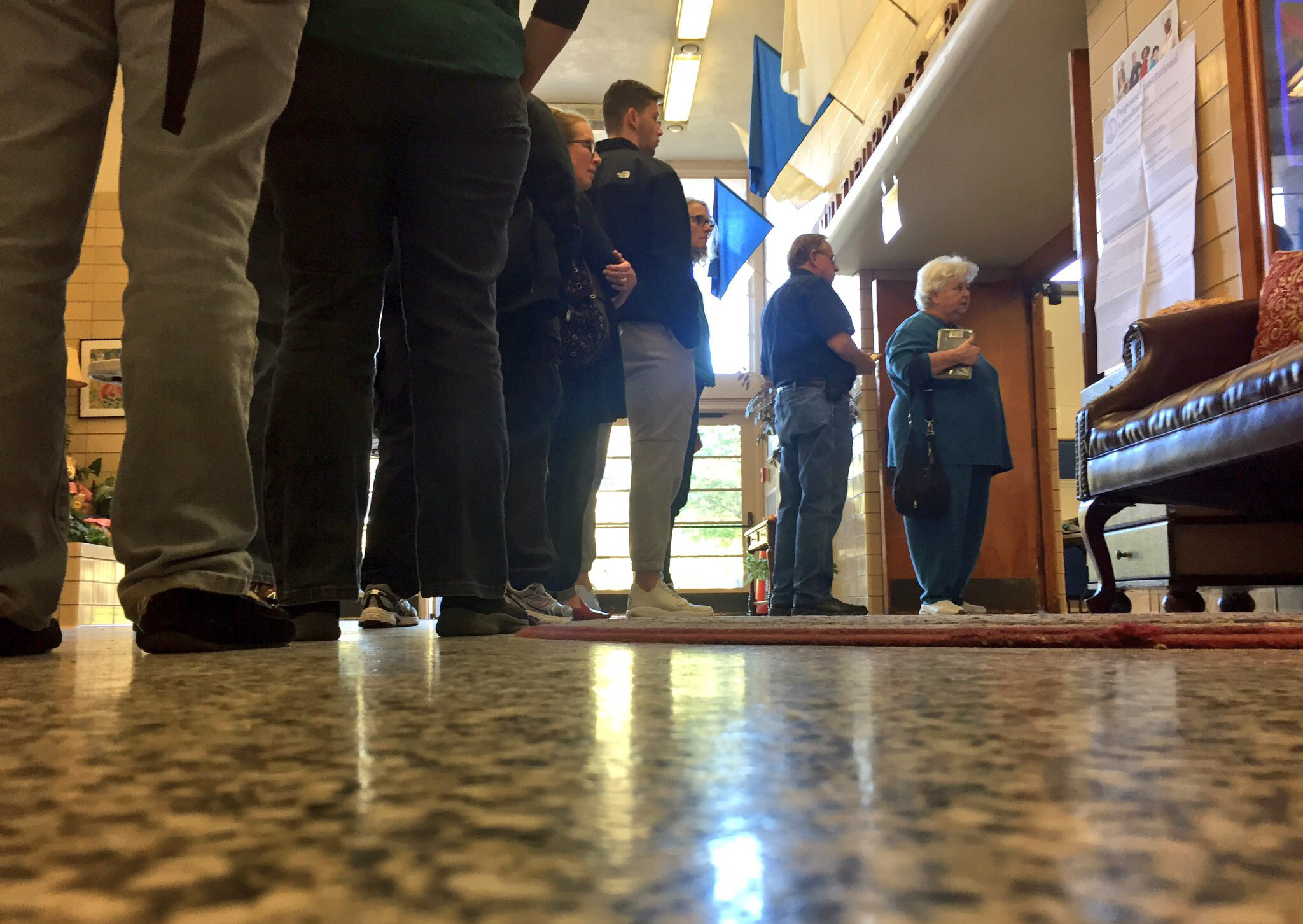 Voters wait in line to cast their ballots in the 2016 election at Willard Elementary School in Norfolk, Tuesday, Nov. 8, 2016. (Jason hirschfeld | The Virginian-Pilot)