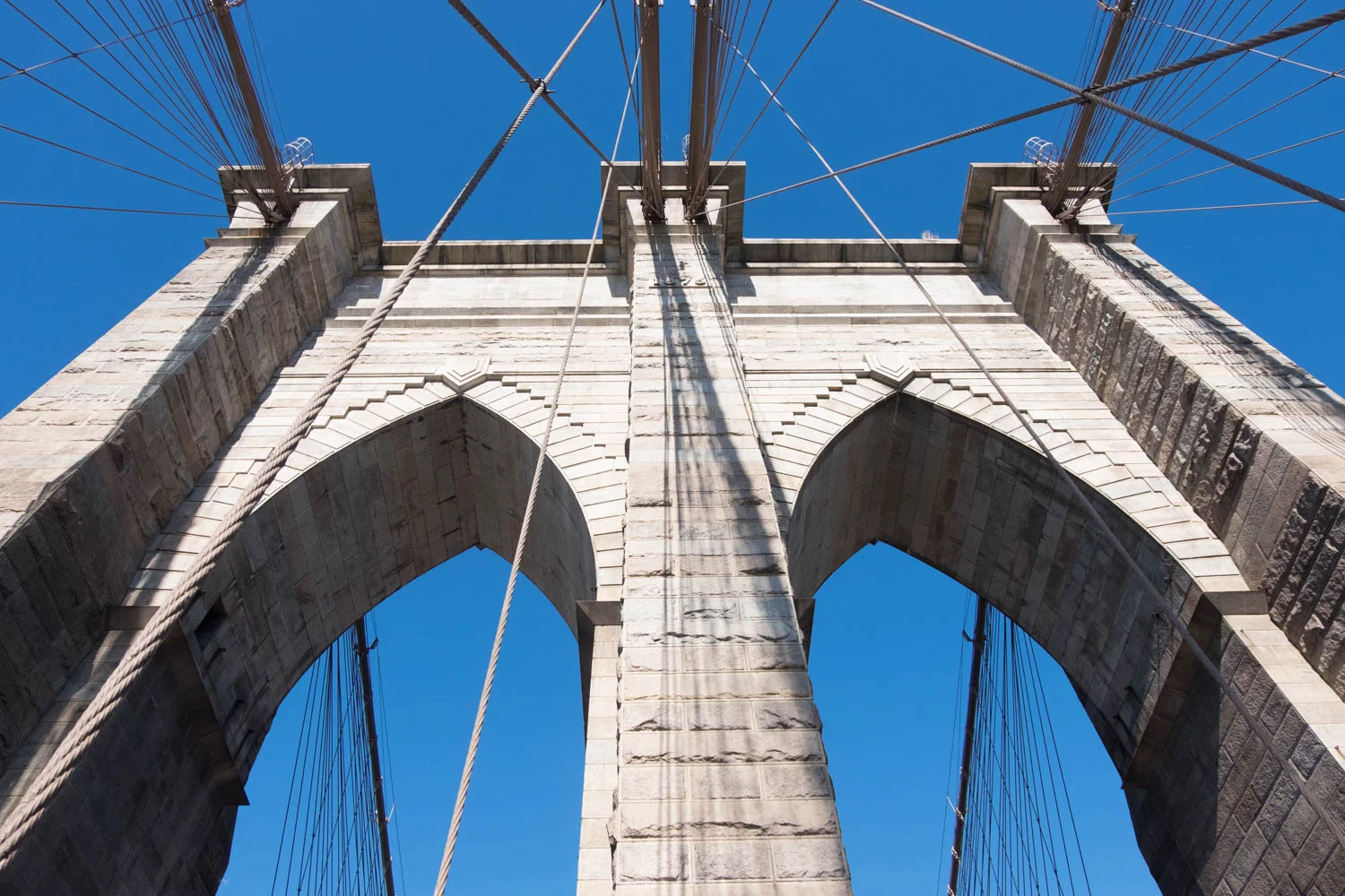 Brooklyn Bridge Blue Sky