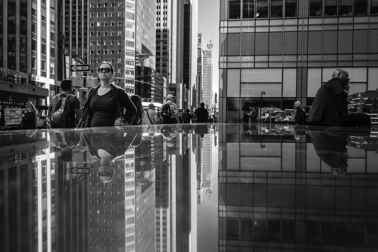 Reflection on Sixth Avenue