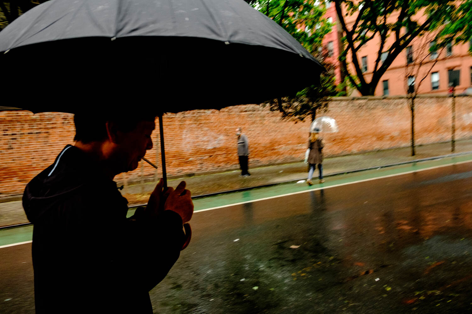 Cigarette in the Rain