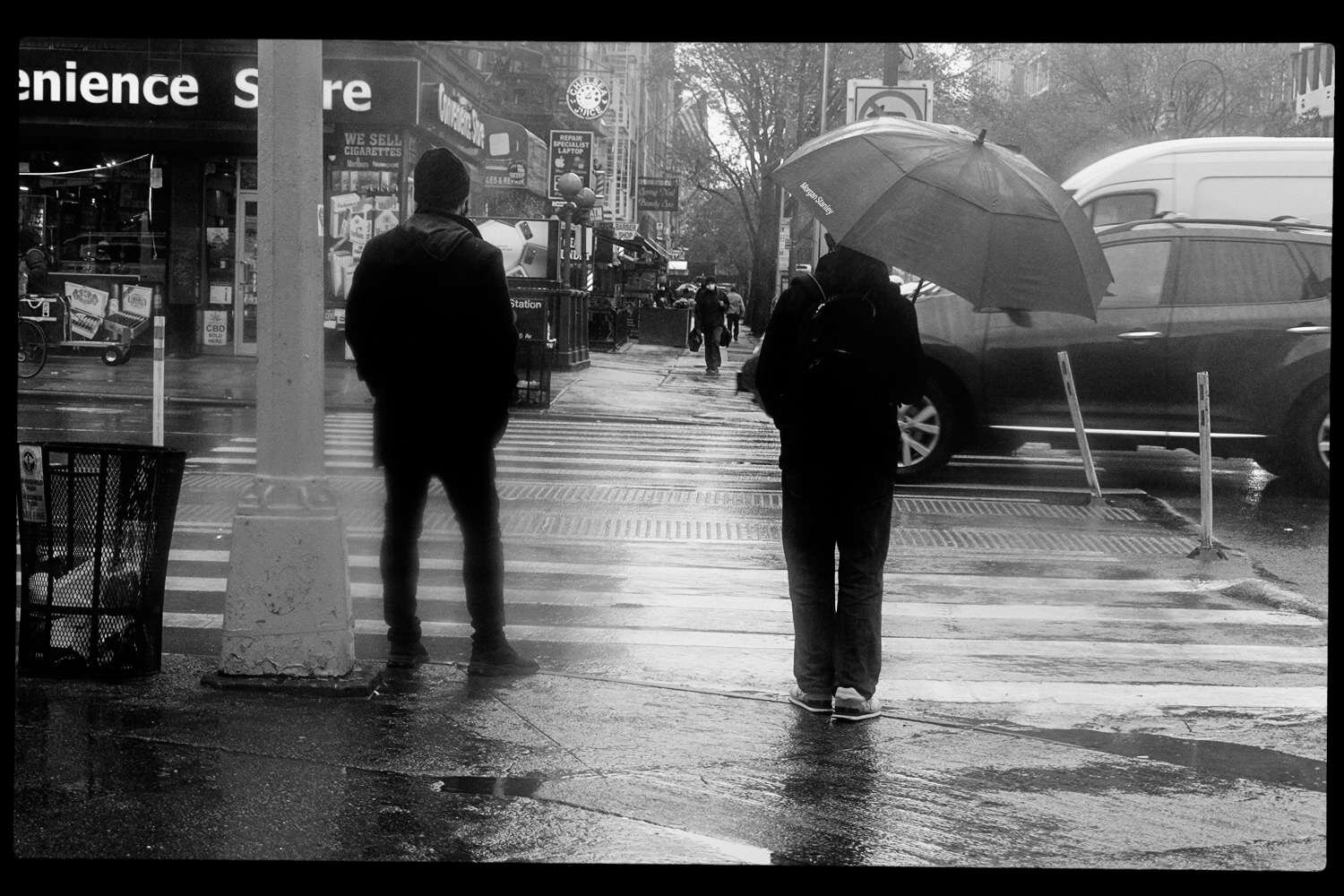 Seventh Avenue in the Rain