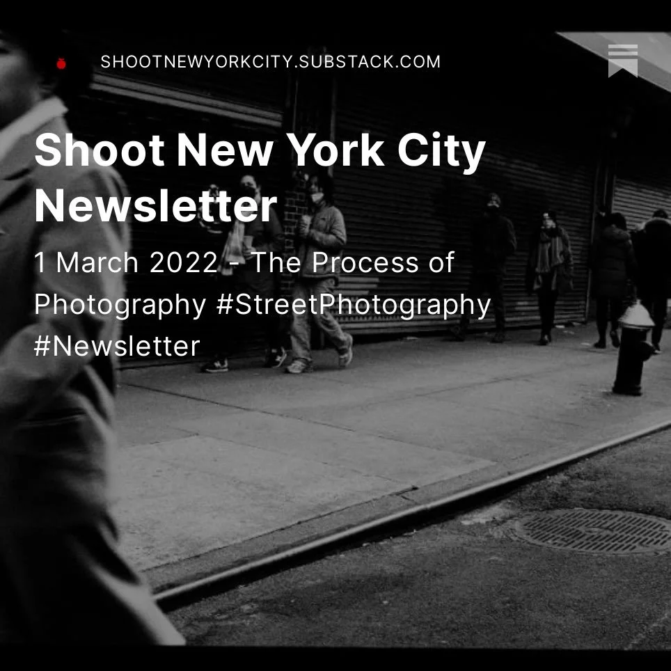 Issue 151 of the Shoot New York City newsletter