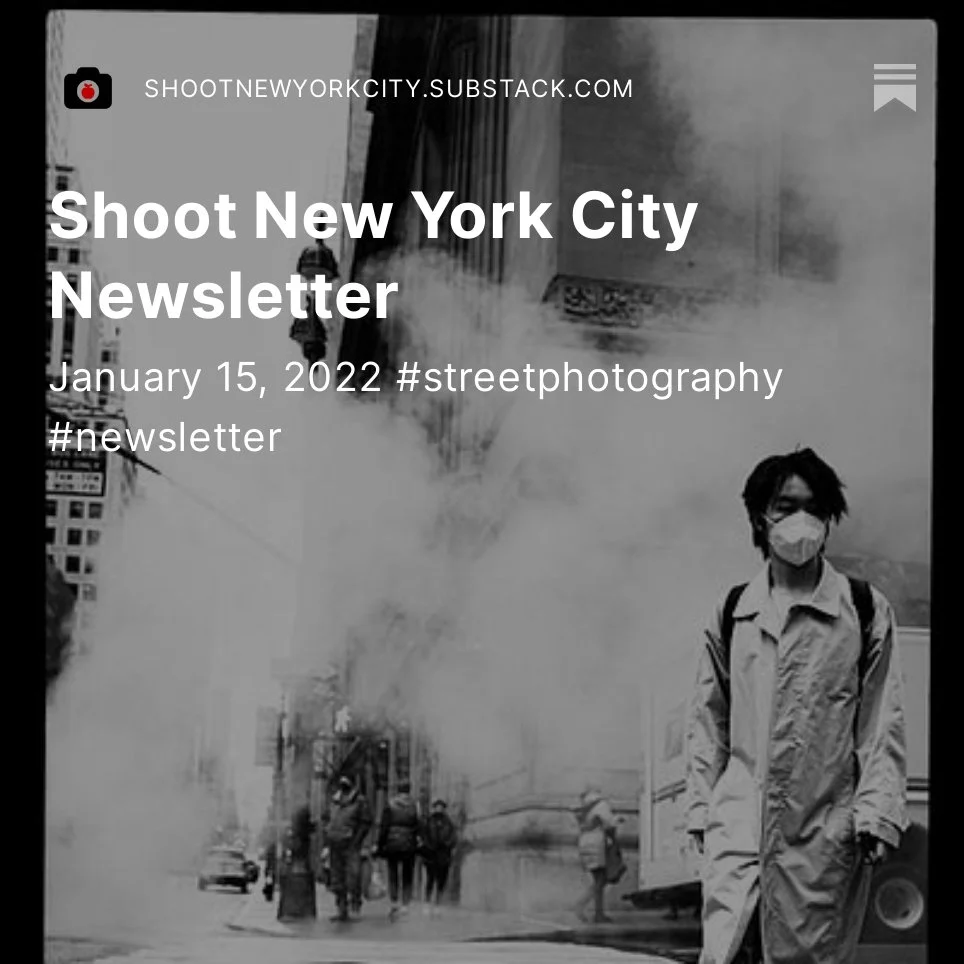Issue 148 of the Shoot New York City newsletter