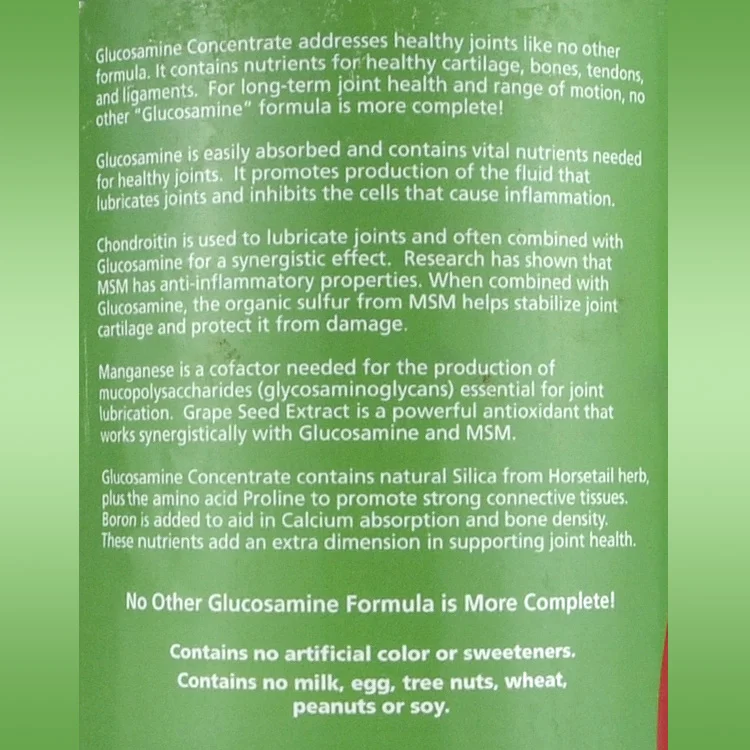 Glucosamine Concentrate  PRESCRIPTION LAB COMPOUNDING PHARMACY