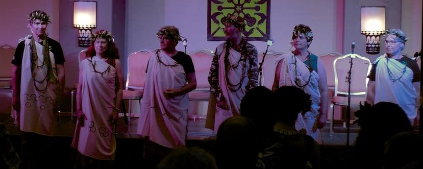 My advanced Oli class at Ho'ike night - AMC 2017