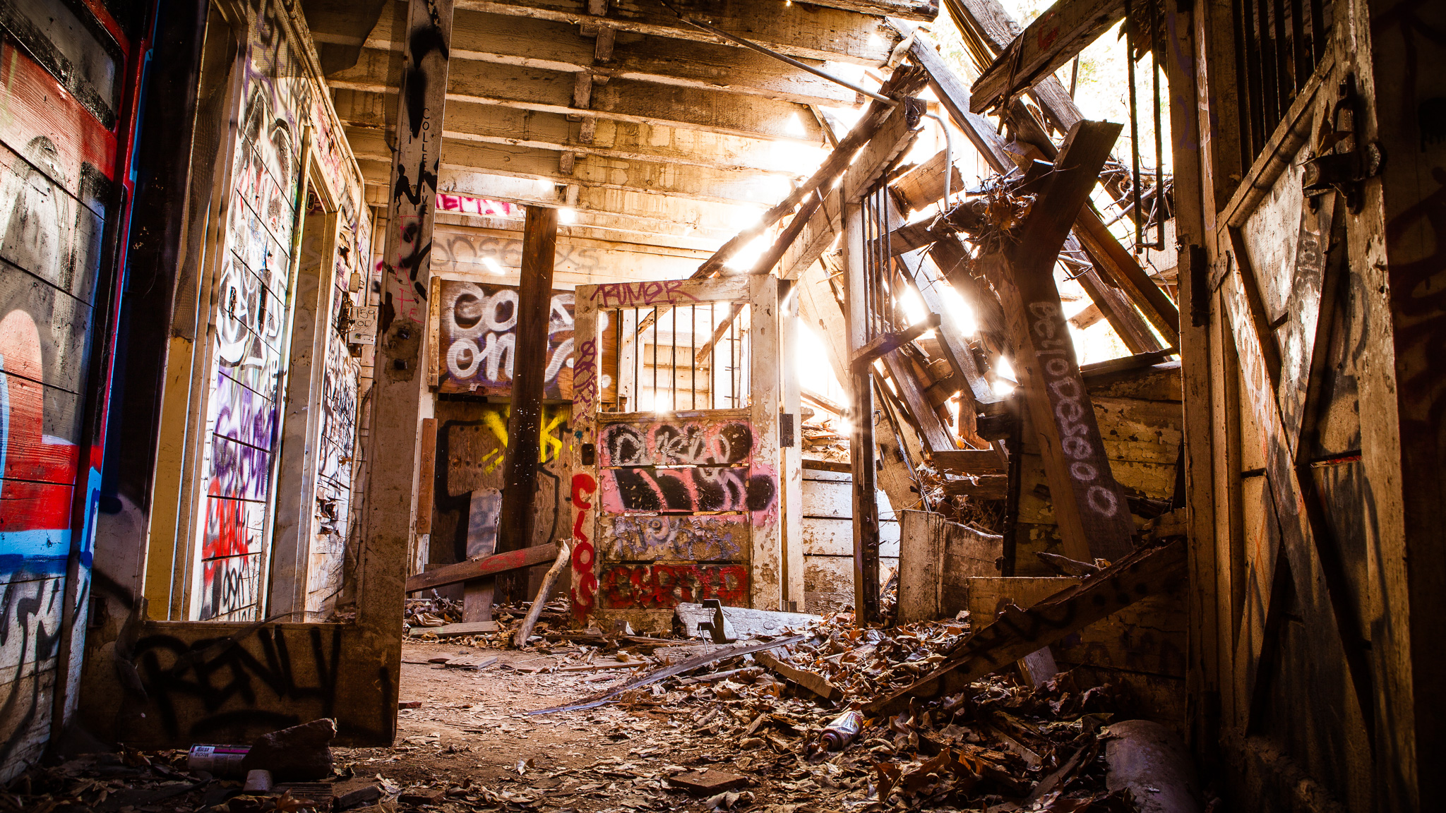 Abandoned Graffitied Barn House In Rustic Canyon, Los Angeles