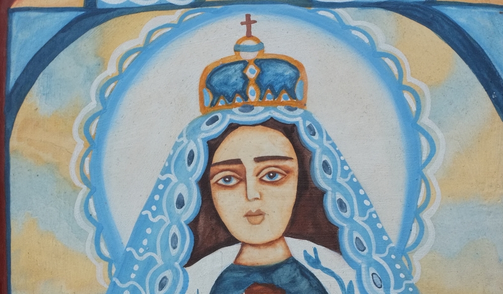La Conquistadora in Colcha Dress. Photo by Amitai Malone, 2013