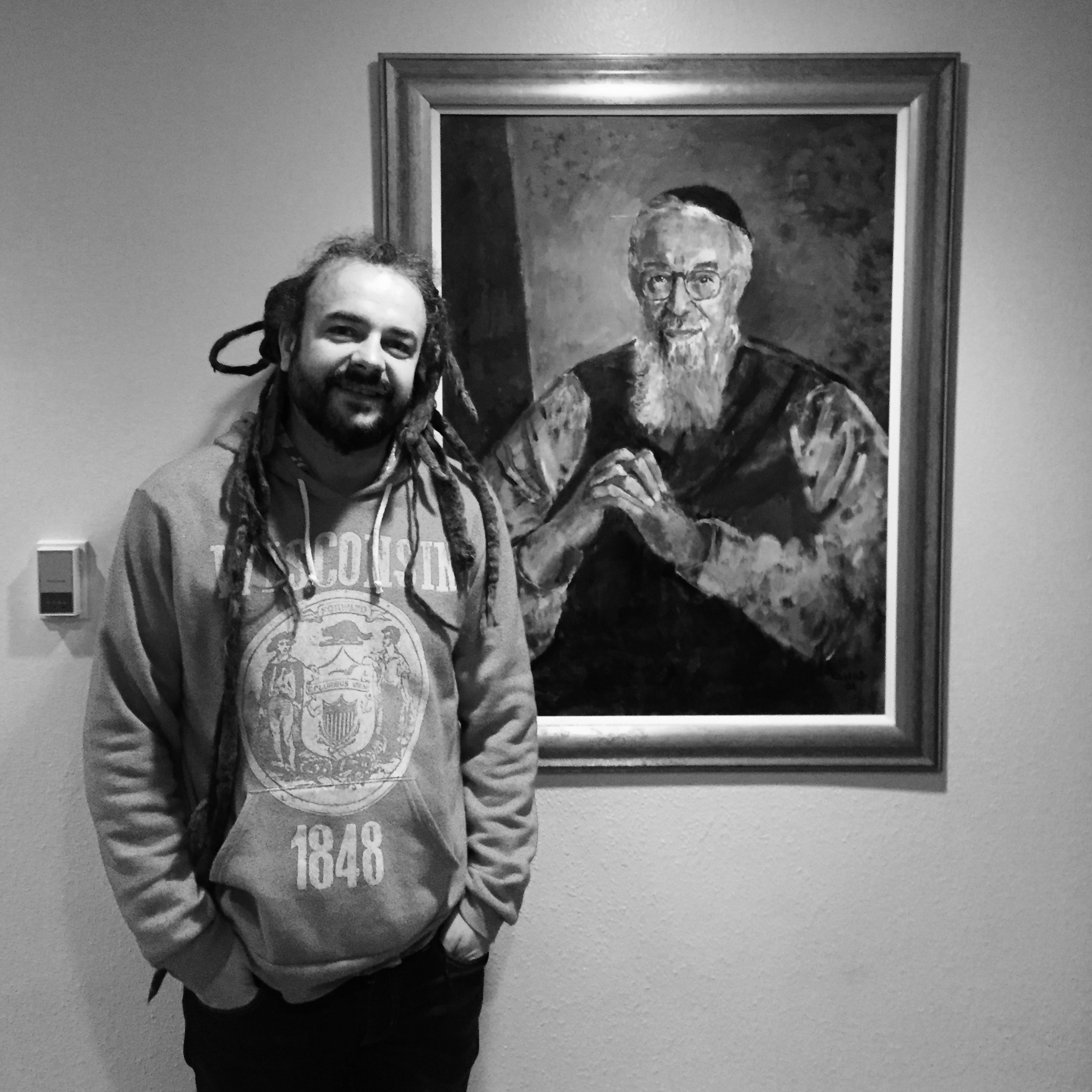Adam Bucko with Reb Zalman Schachter-Shalomi. Photo by Netanel Miles-Yépez.