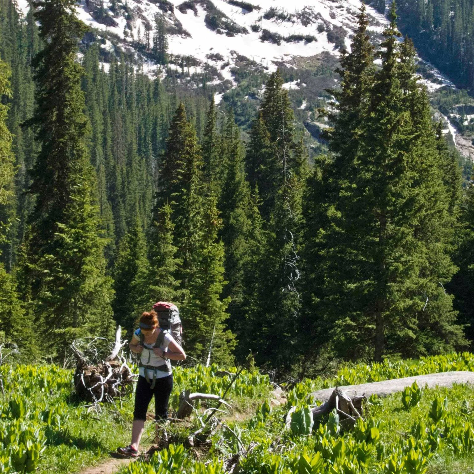 Samantha Krezinski backpacking in Durango, CO. Photo by Dan Rothman.