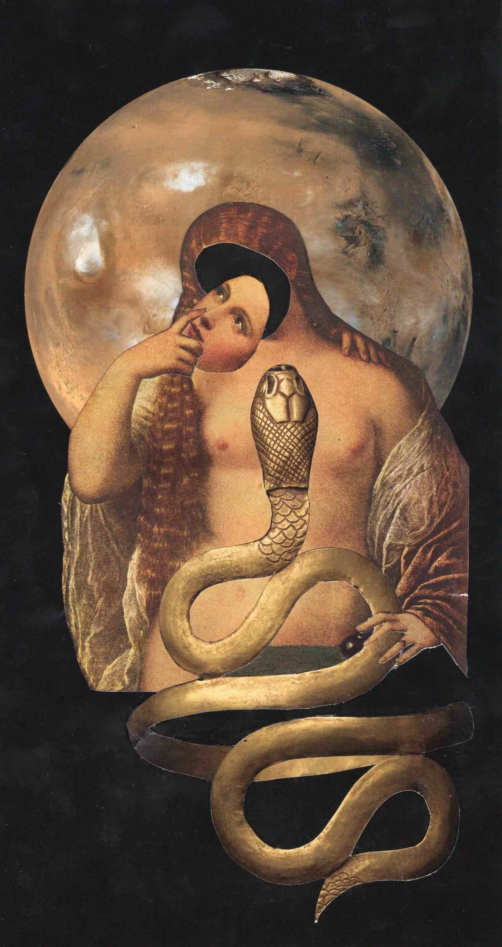 Sasha Gaynor. "Misunderstood." Collage. 26 x 14 cm. 2018.