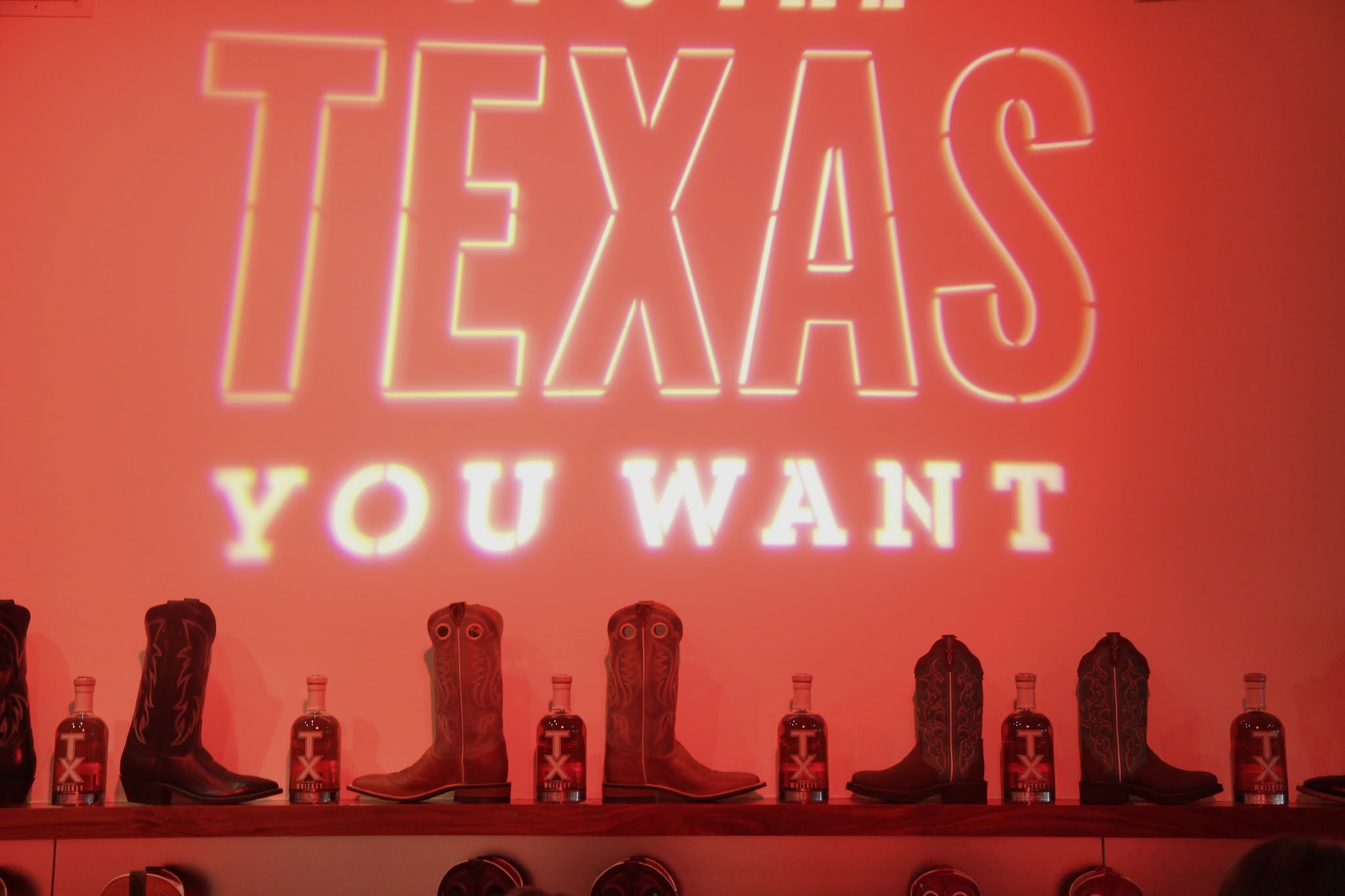 Texas You Want wall projection
