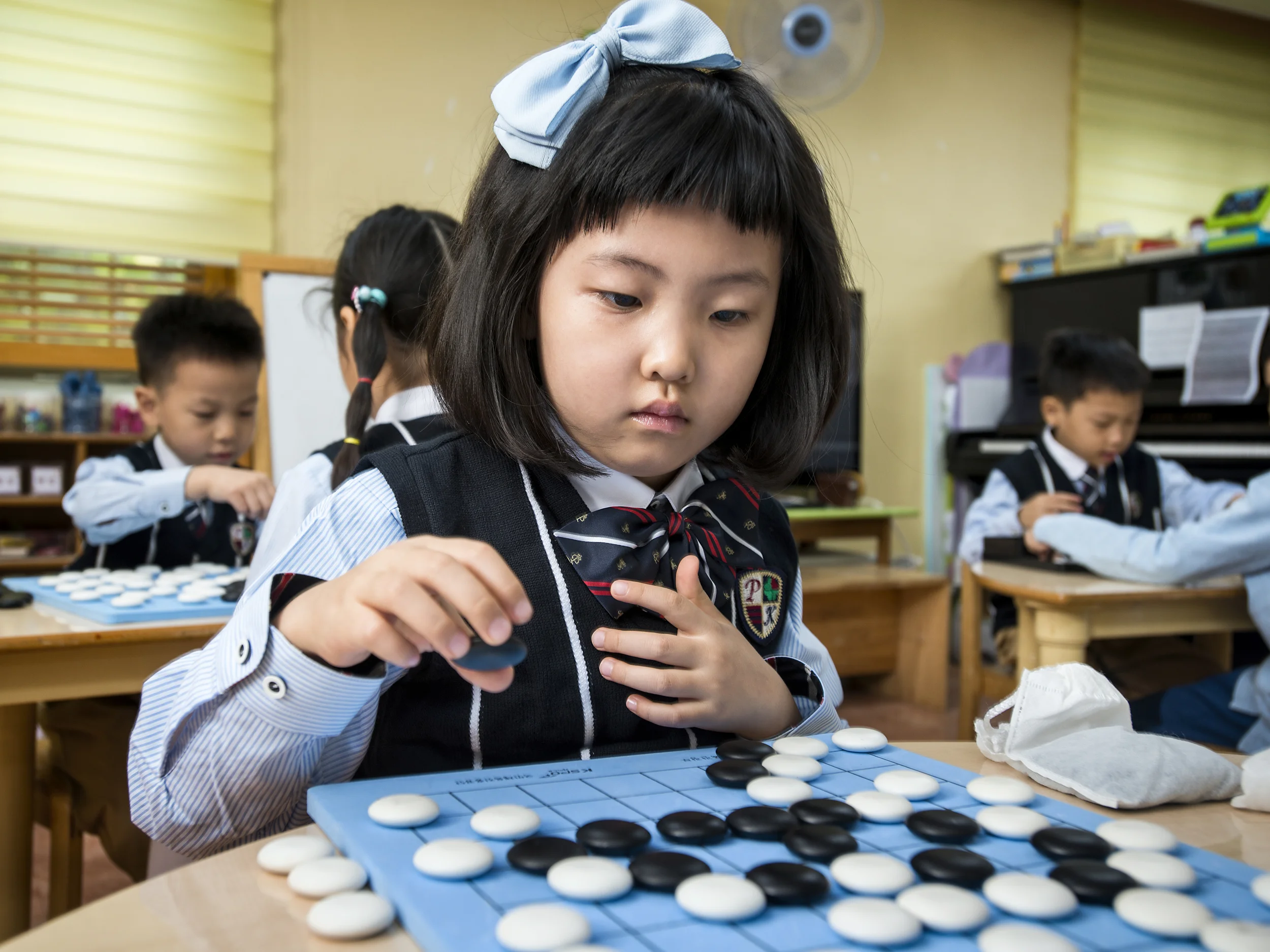  Seoul, 2016.  At some primary schools, young students learn to play go as a regular part of the curriculum.   