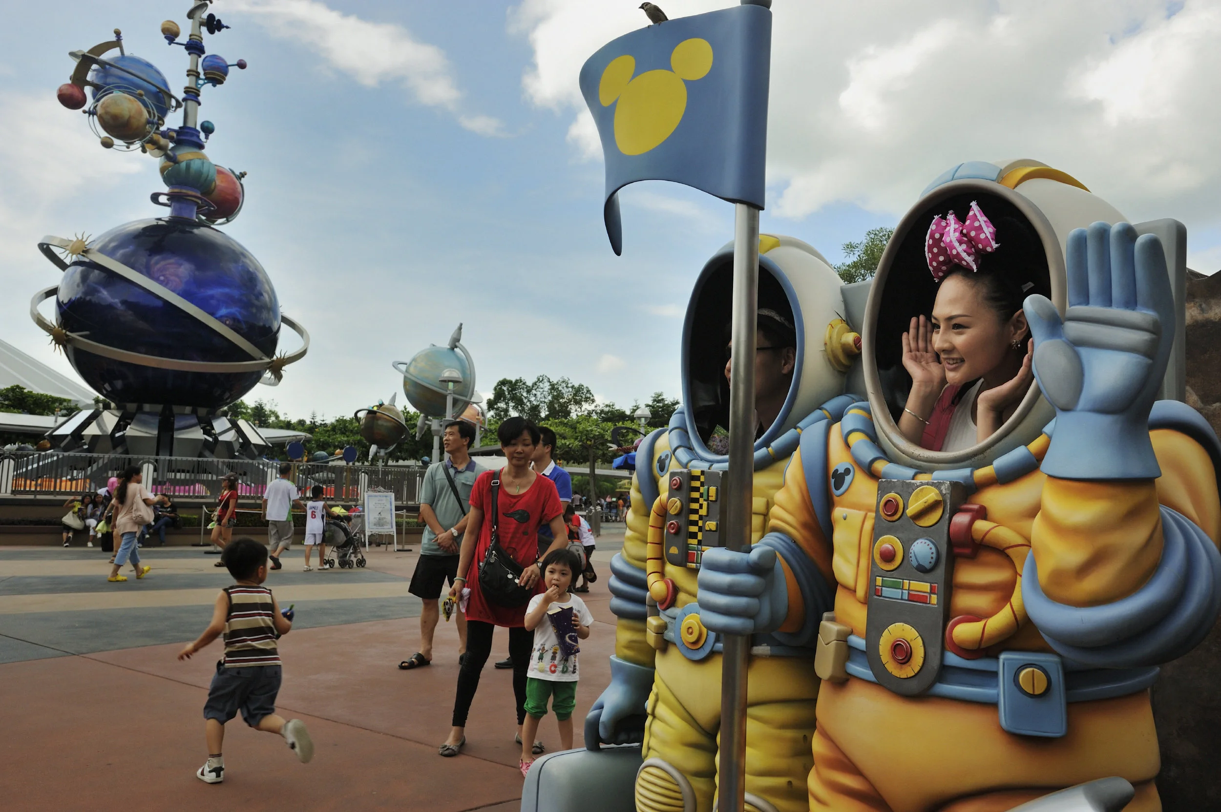  At Hong Kong Disneyland, the vast majority of park guest are visitors from China.   