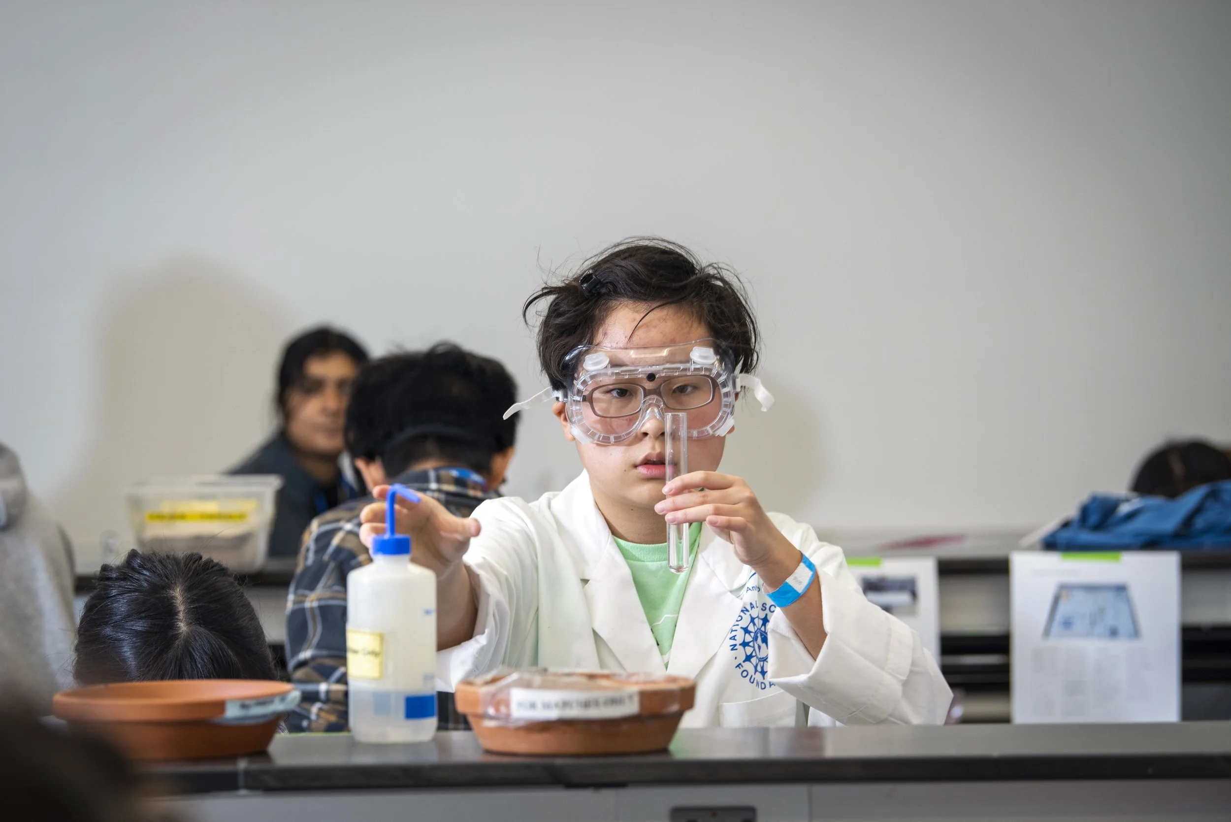  Berkeley, 2023.  Member of the Troy High School chemistry team competes at the Golden Gate Science Olympiad 