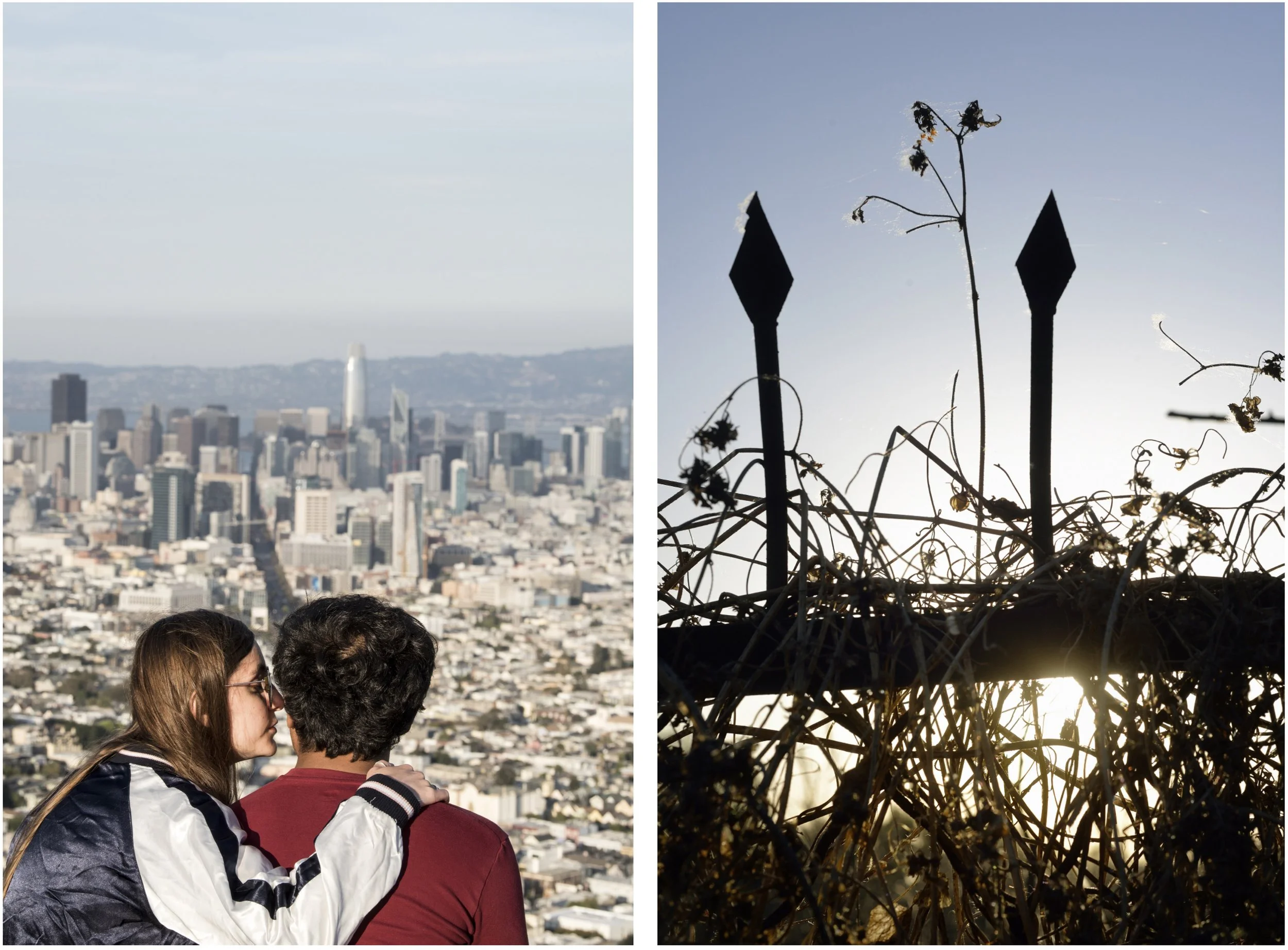  Harper’s.  Twin Peaks view.  San Francisco, California  Outskirts.  Fence.  Beijing, China 