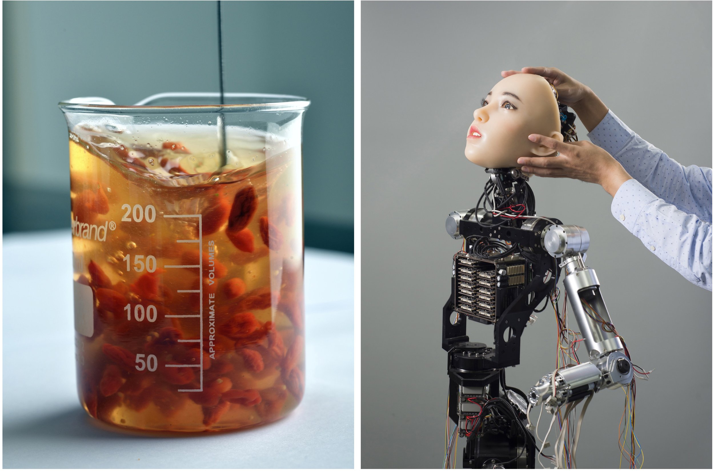  Shanghai, China. Pepsico. Natural flavor lab  Daejeon, South Korea.  EveR robot with human expressions 