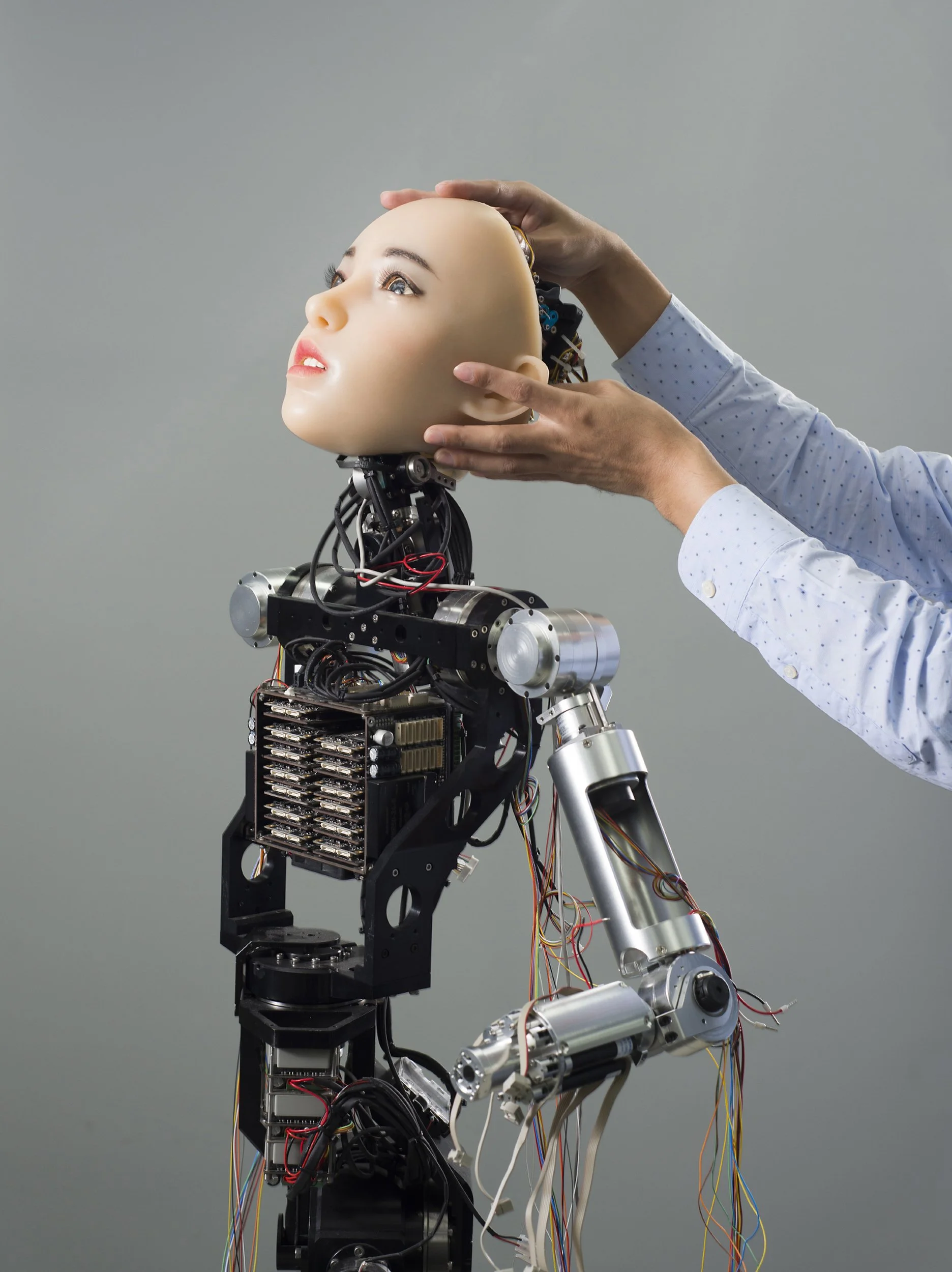  Cheonan, 2016.  At Korea Institute of Industrial Technology (KITECH), one of the robotics projects is EveR, a lifelike female android with speech recognition, voice synthesis and gesture expression technology allowing for more sophisticated communic