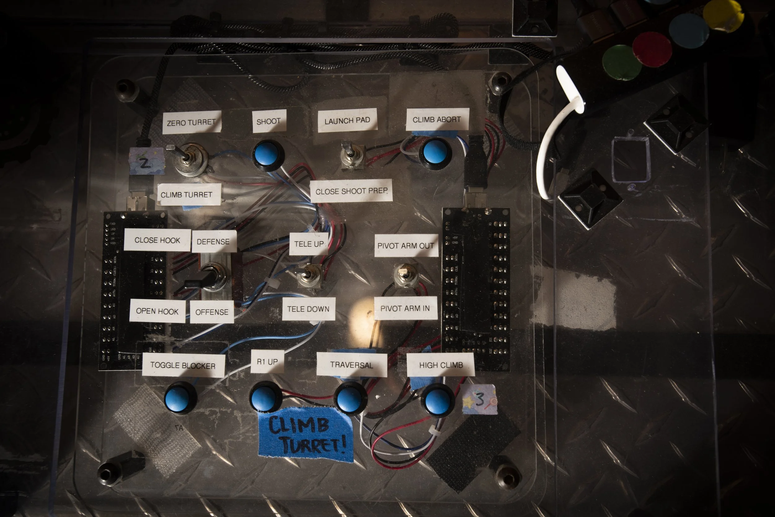  Mountain View, USA.  Custom control board for Team 1868 Space Cookies 2022 competitive robot. 
