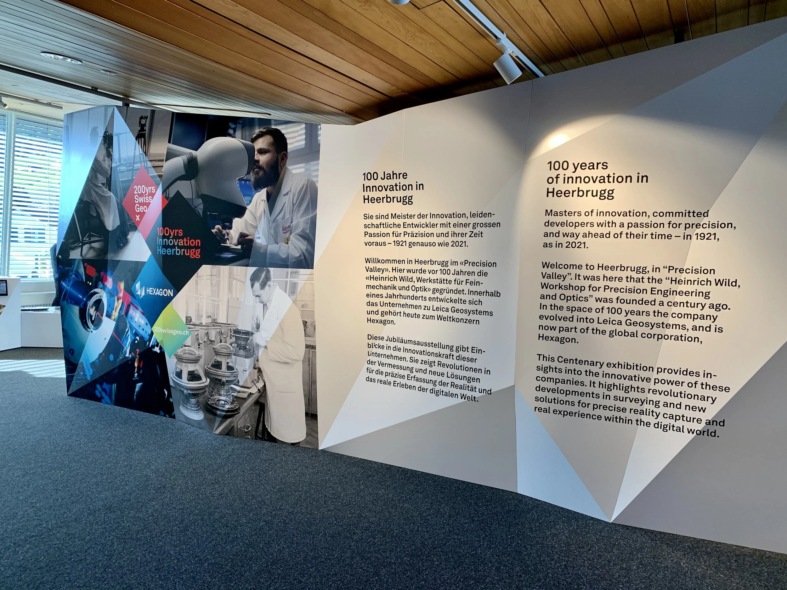 100 Jahr Innovation Heerbrugg, Texte Huber Kommunikation Luzern