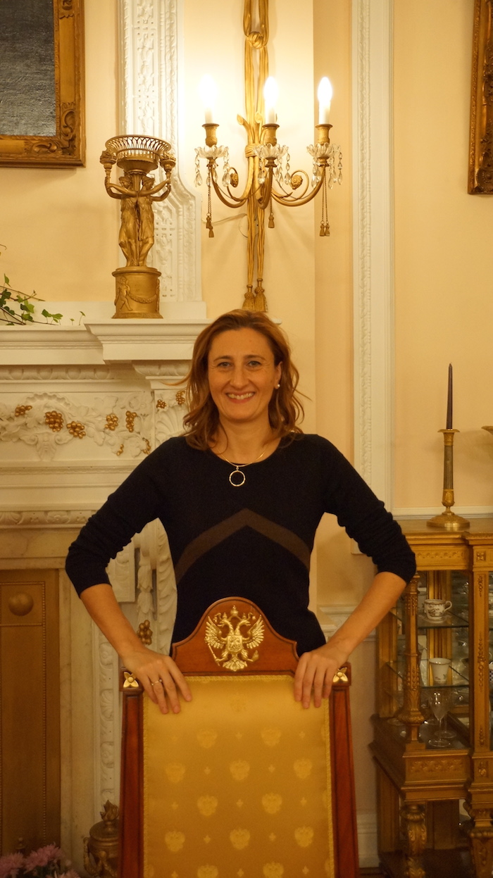 Me at the at the residence of the Russian Ambassador in London - f ilming 70th Anniversary of Moscow State Institute of International Relations (MGIMO).
