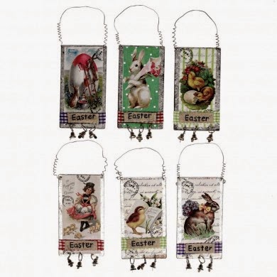 Vintage Easter gift tags