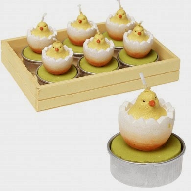 Easter chick tealights