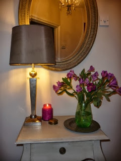 When the candle is finished I put a tea light in the empty glass container.