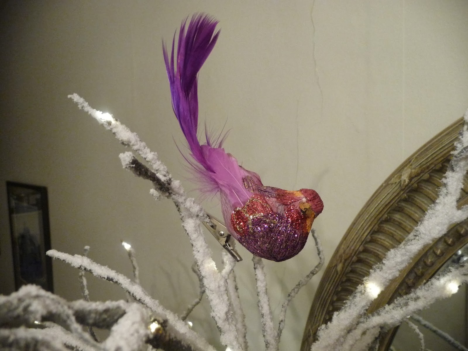 The bird below which I've placed near the top of the tree is from The Designers Guild (UK)