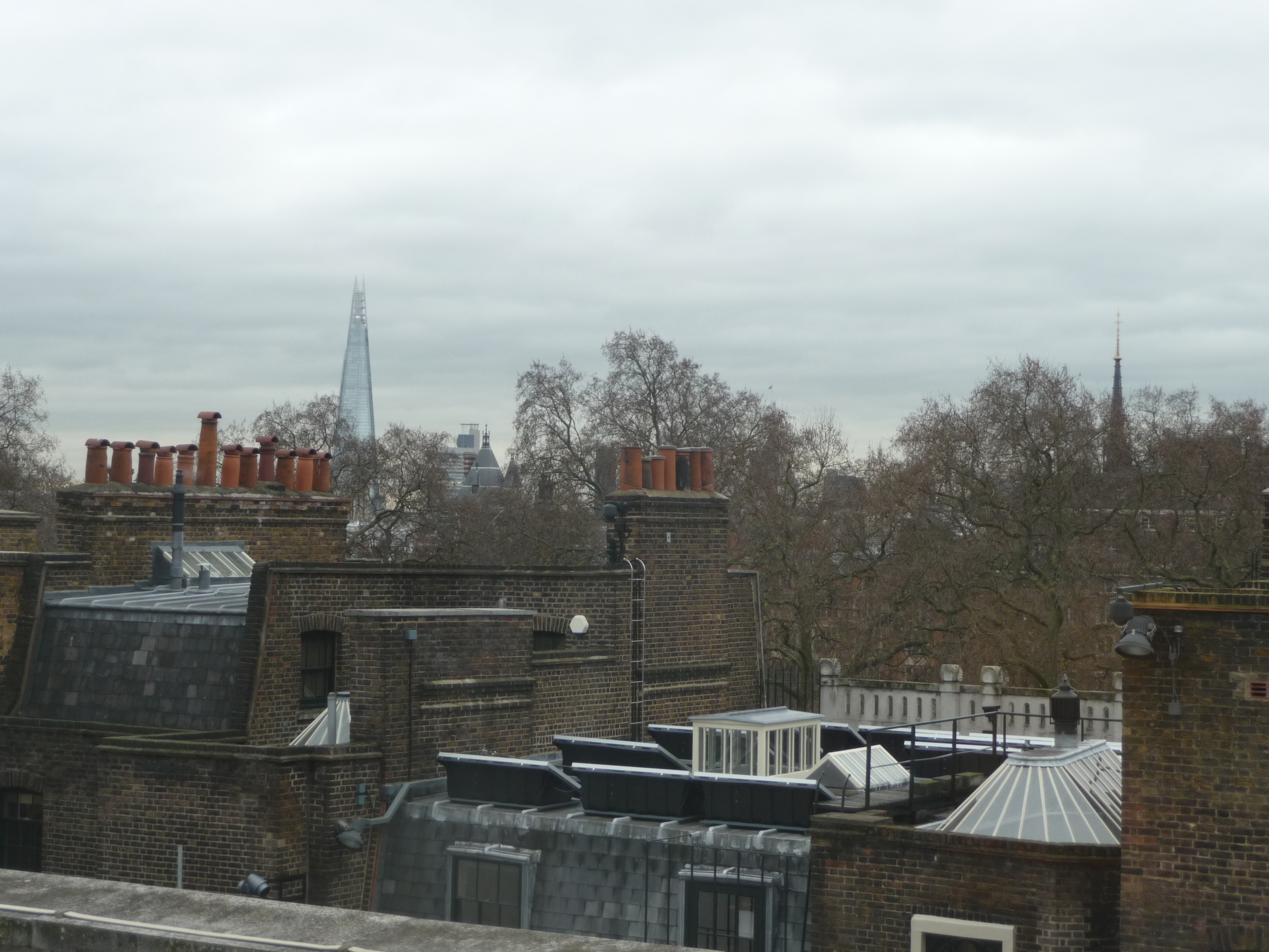  View from my hotel window with The Shard in the distance 