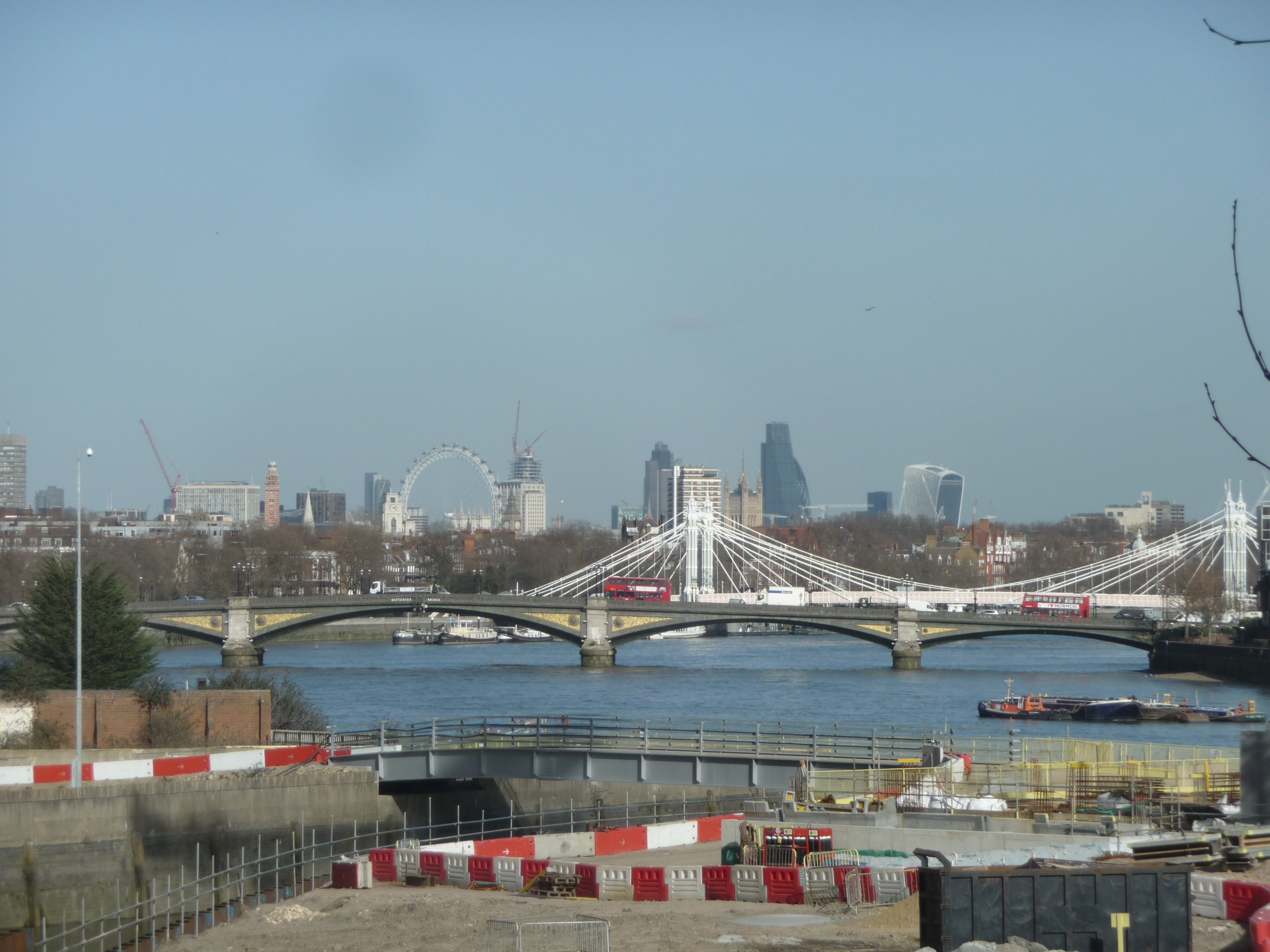  View of the London skyline&nbsp;from the window in the Pierre Frey showroom. 