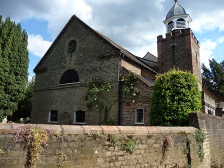 The lovely church by the entrance to Petersham Nurseries