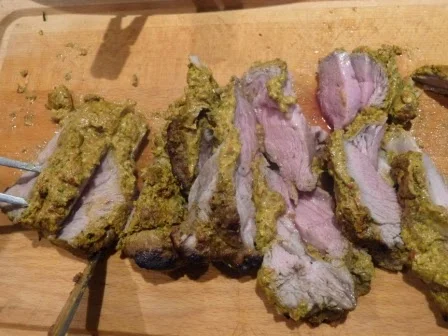 Lamb Marinated in Yoghurt with Warm Barley Salad