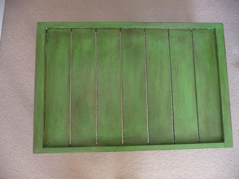 A kitchen tray's fresh new look with Annie Sloan