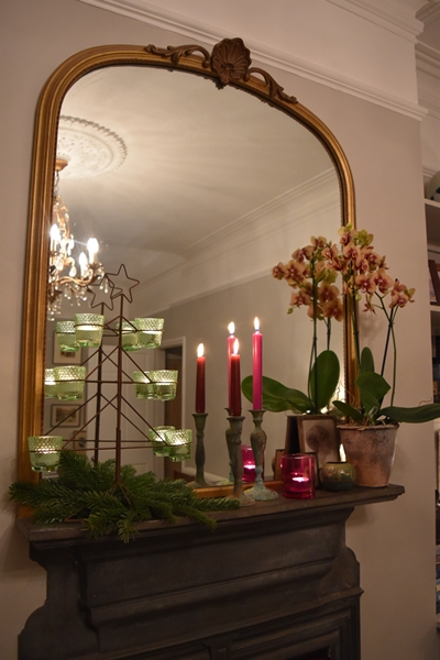  The little metal tree with glass tea light holder that I bought this year in  Petersham Nurseries  