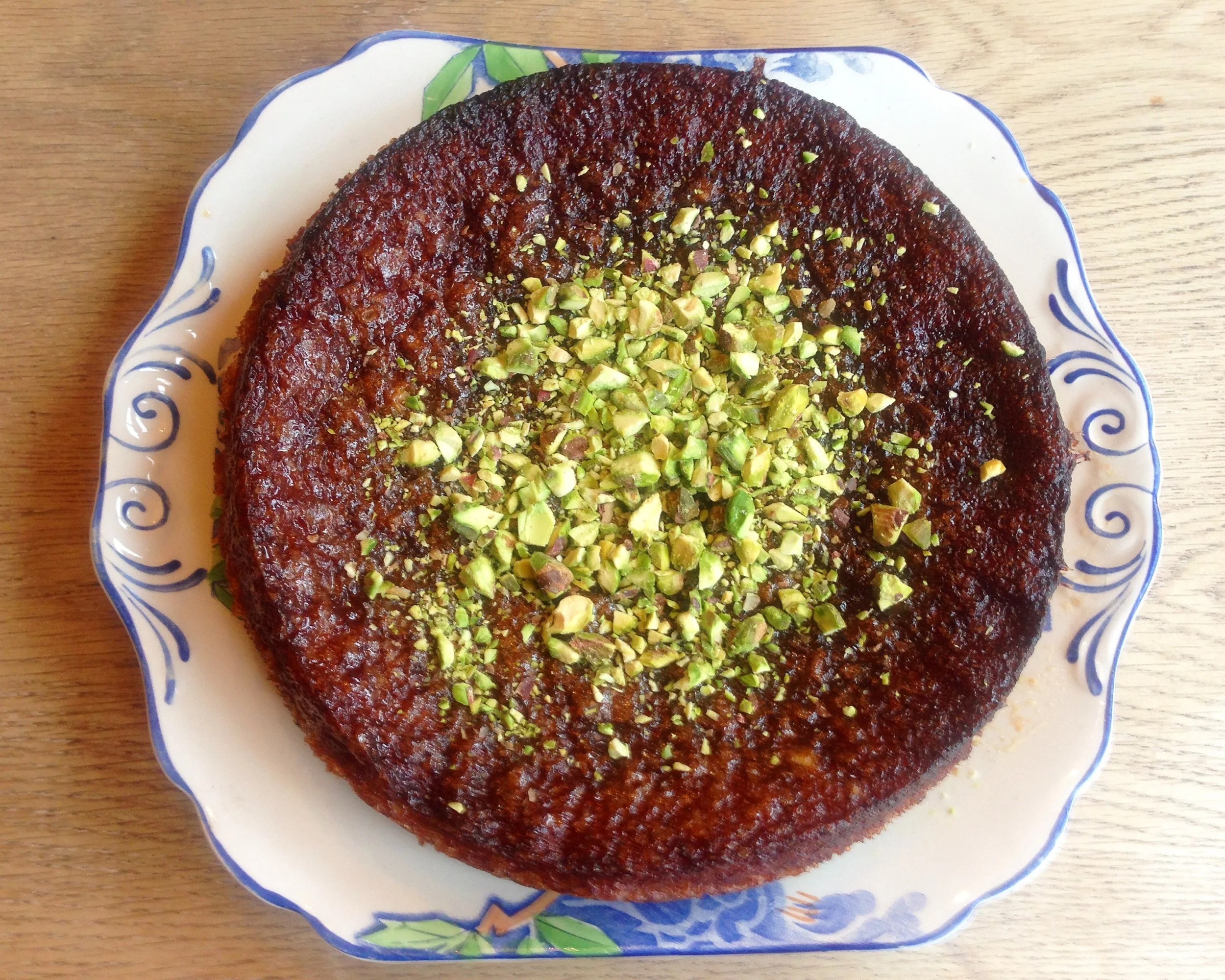 Pistachio and Pink Grapefruit Cake