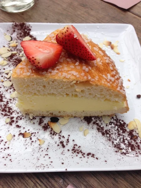 Tarte Tropezienne (local delicacy)