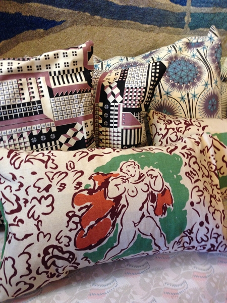  Love this West Wind fabric of the front cushion, designed by Duncan Grant 