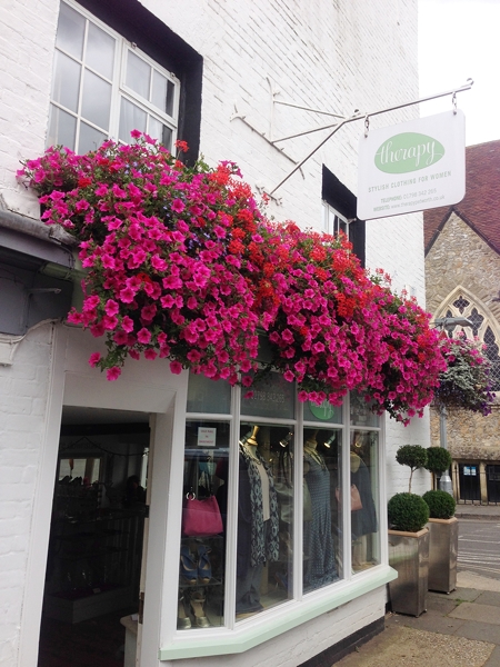 The English have perfected the art of hanging baskets and window boxes!