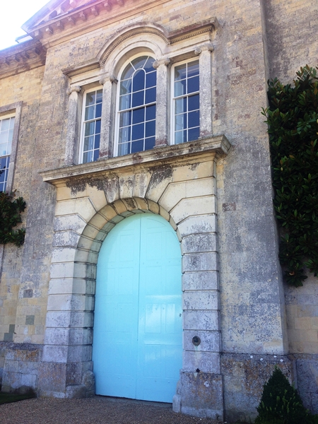  What a beautiful colour they have painted the front door 