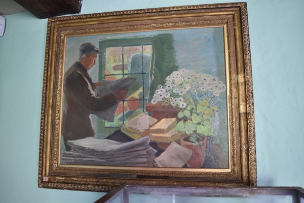  A painting by Duncan Grant in Virginia's bedroom 