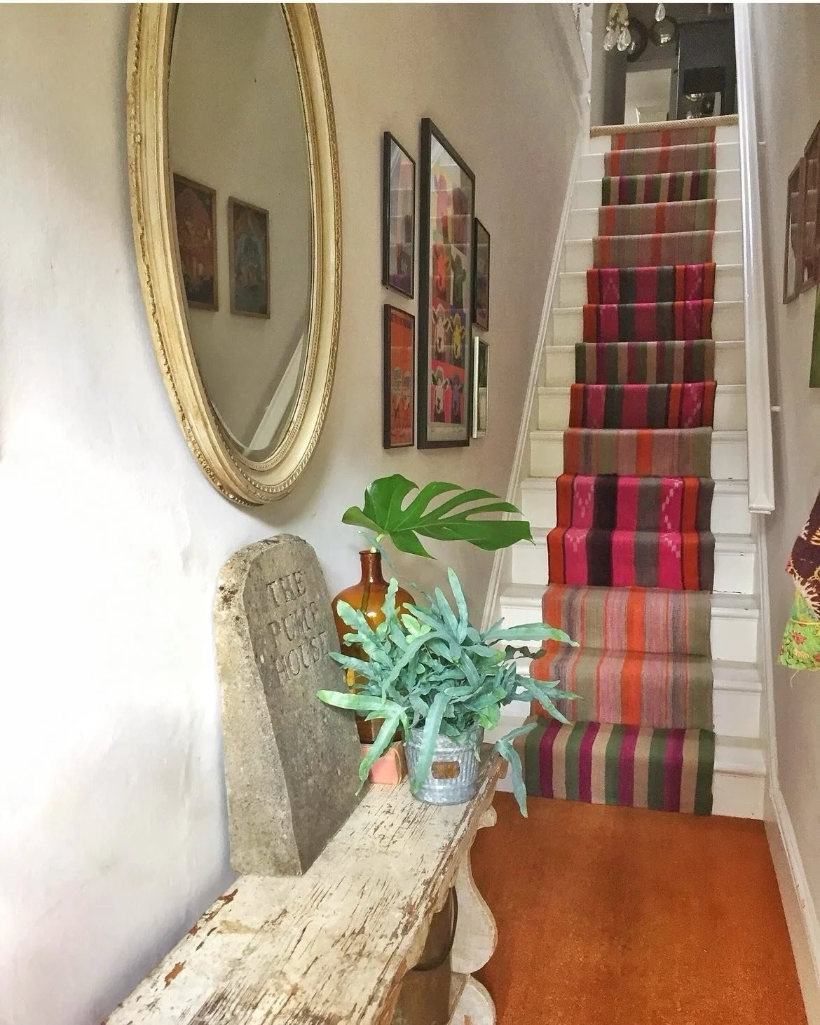 It is hard to believe that this stair runner in my London home is 12 years&rsquo; old (it was fitted in 2014). It&rsquo;s my pride and joy as I designed it from very old, handmade Peruvian frazadas which are thick blankets traditionally made from a b