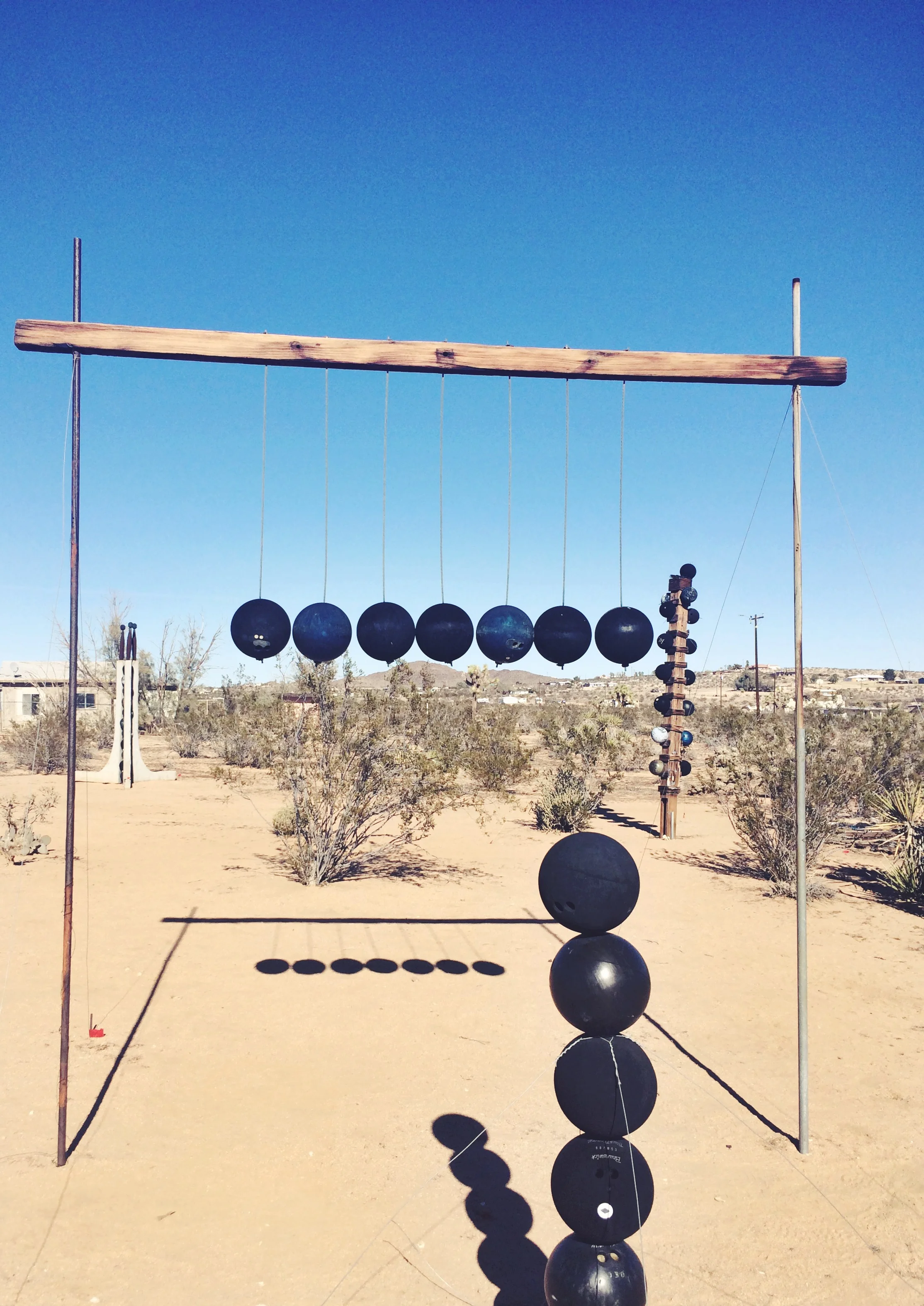 Noah Purifoy's amateur plein air bowling league