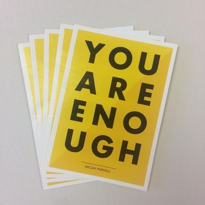 You are enough sticker design