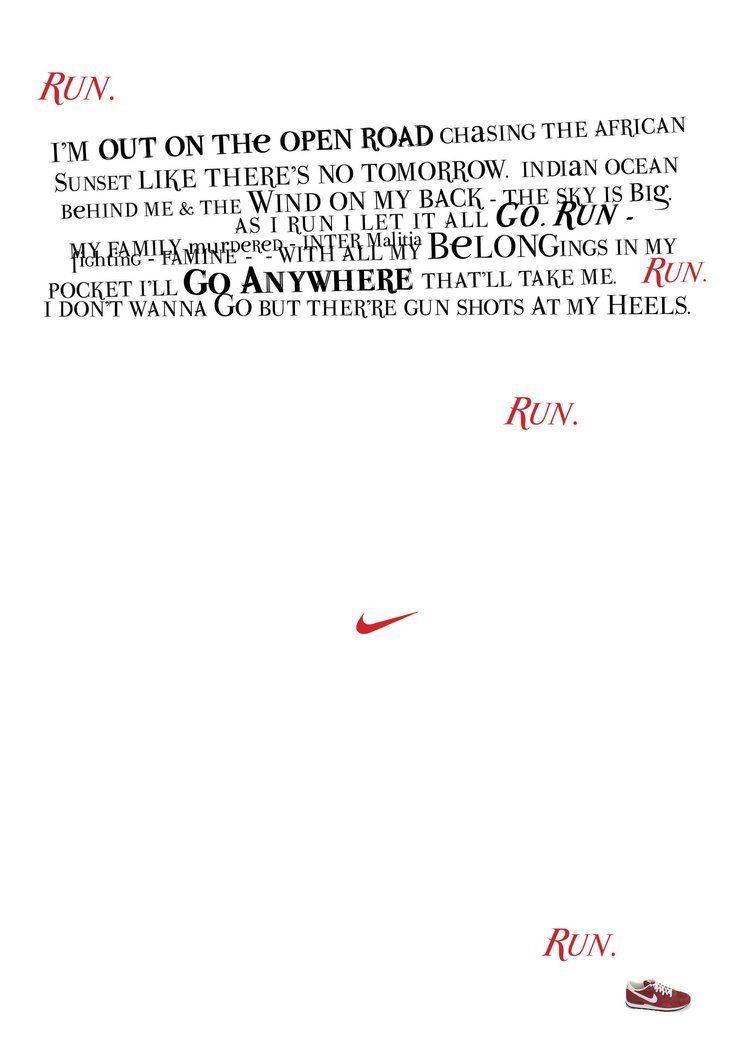 Nike spoof Ad poster, North West