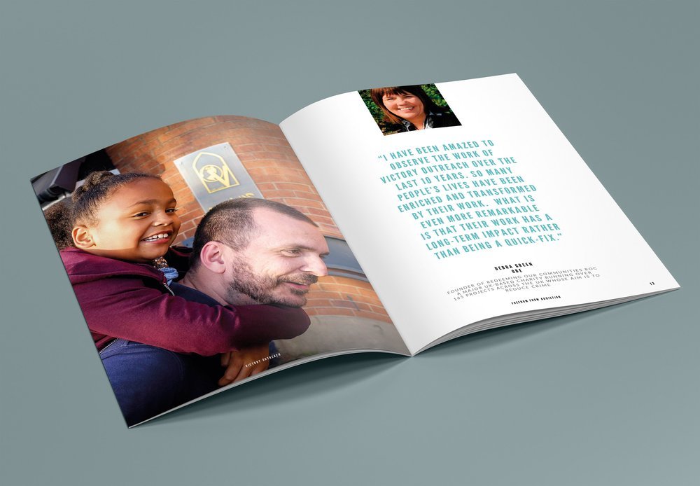 Charity brochure design Manchester