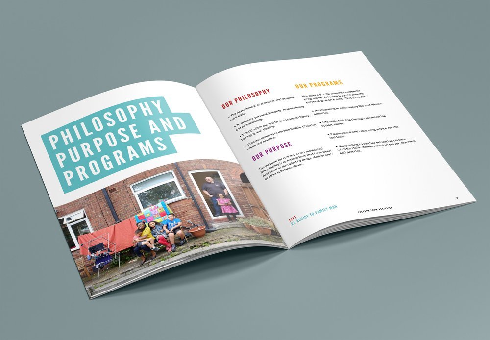 Charity brochure design Manchester