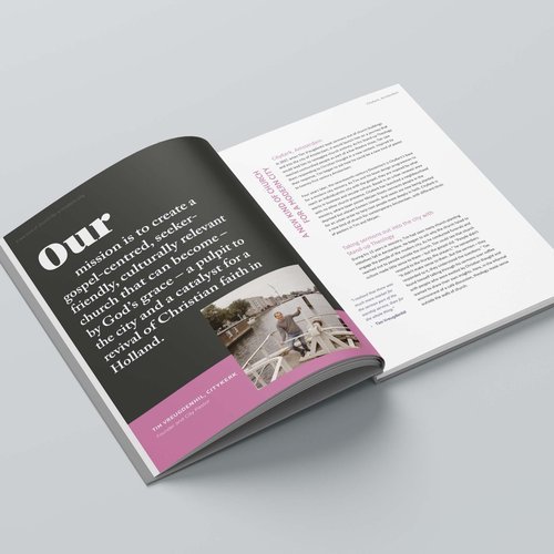 Case study brochure / book design, London