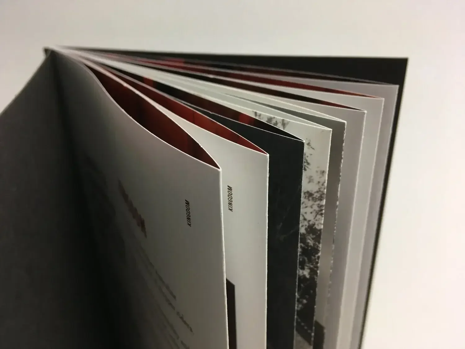 Conceptual photography book held in Manchester University Special Collections, one of the world’s leading academic archives.

Produced using GF Smith and Fedrigoni papers, the publication features white ink printing, Japanese folds and sewn binding, 