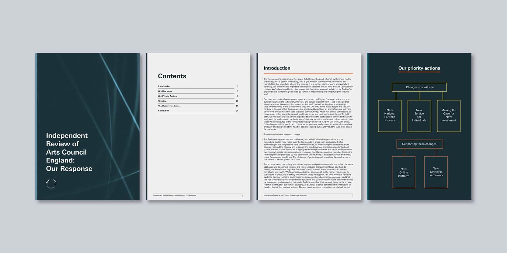 Research findings report page layout with clear section divisions and accessible editorial structure