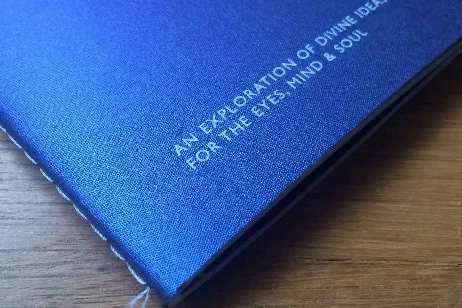 Artist book produced in association with the Bible Society, combining photography, typography and sound under the title Presence: Shapes, in collaboration with DJ Andy Hunter.

Produced using GF Smith papers with specialist stocks, white ink, translu